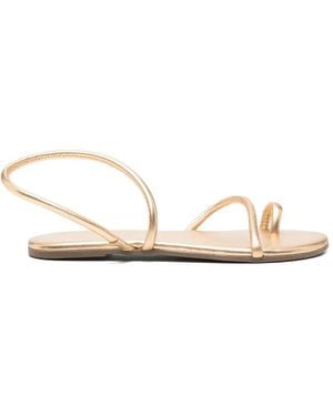 TKEES Sandales Tubular Mia En Cuir - White