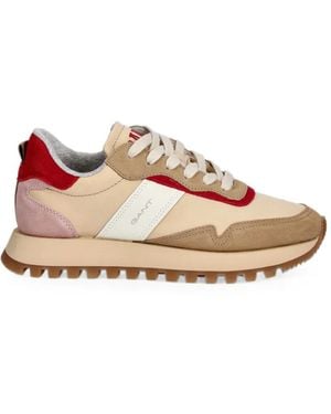 GANT Panelled Suede-Trimmed Trainers - Pink