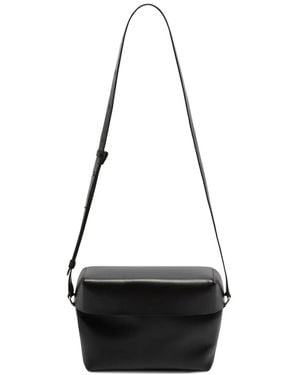Jil Sander Leather Shoulder Bag - Black
