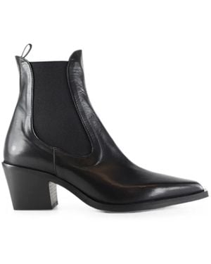Notabene Botas Luna Con Puntera En Punta - Negro