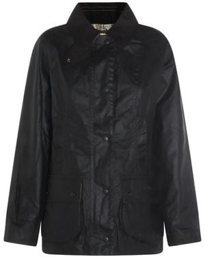 Barbour Waxed Cotton Jacket - Black