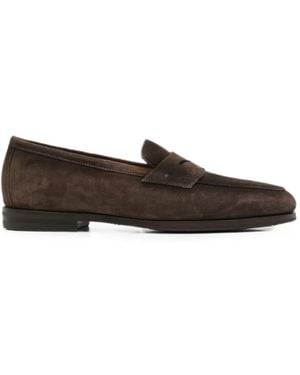 Santoni New Carla Penny Loafers - Brown