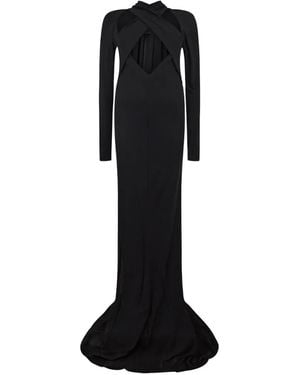 Alberta Ferretti Cut-Out Gown - Black