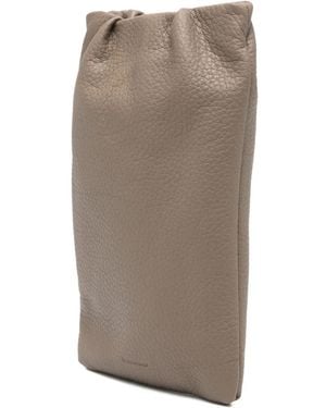 The Row Leather Phone Case - Brown