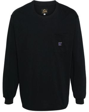 Needles T-Shirt Con Ricamo - Blu