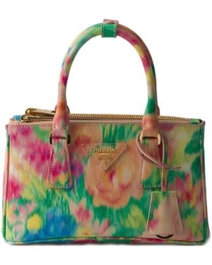 Prada ガレリア ミニバッグ - グリーン