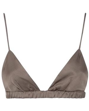 Frankie Shop Triangle Bralette Top - Brown