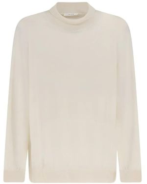 The Row Orly High-Neck Jumper - White
