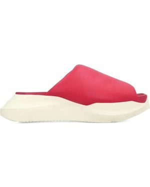 Rick Owens Geth Puffer Slides - Pink