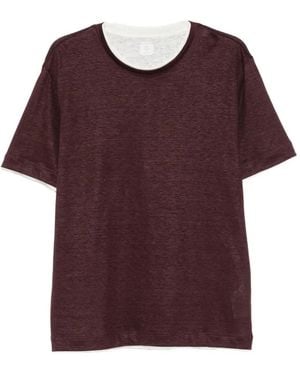 Eleventy Camiseta Con Efecto A Capas - Rojo