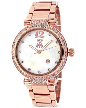 Jivago Bijoux Crystal Bezel 36Mm Watch - Pink