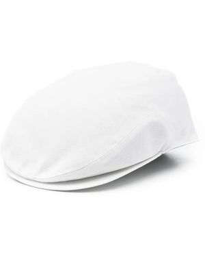 Eleventy Cotton Beret - White