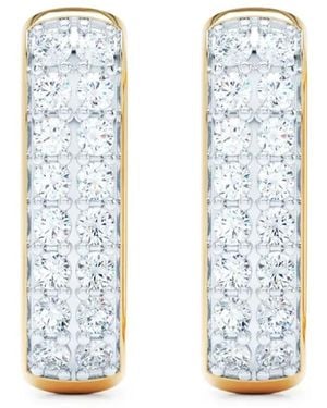 LOEV 14Kt Allday Elongated Gelbgoldohrringe Mit Diamanten - Blau