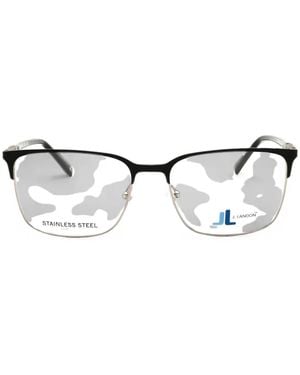 J. LANDON Rectangle-Frame Glasses - Black