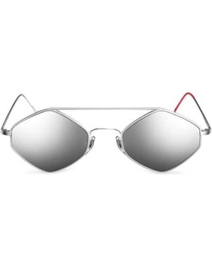 Vysen Eyewear K-3 ジオメトリックフレーム サングラス - メタリック