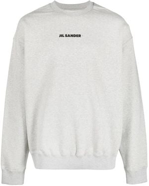 Jil Sander Felpa Con Stampa - Bianco