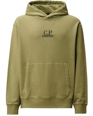 C.P. Company ロゴ パーカー - グリーン