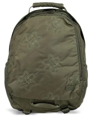Porter International Zaini Embroidered-Detail Backpack - Green
