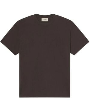 FRAME T-Shirt Met Geborduurd Logo - Bruin