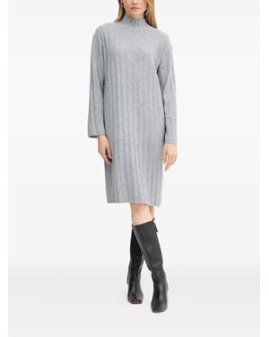 Barbour Robe Côtelée Sophia À Col Cheminée - Gris