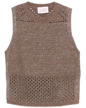 MC2 Saint Barth Aire Vest - Brown
