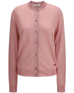 Fendi Vest Met Knopen - Roze