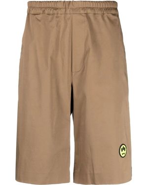 Barrow Trainingsshorts Met Logoprint - Naturel