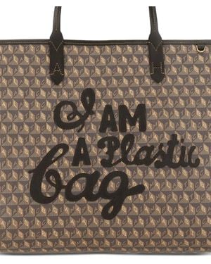 Anya Hindmarch Bolso de hombro con asa estampada - Marrón