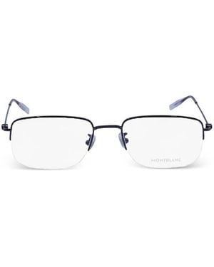 Montblanc Gafas Con Montura Rectangular - Blanco
