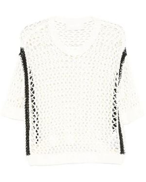Circus Hotel T-Shirt À Ornements De Perles - White