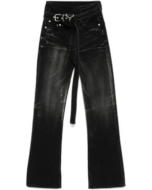 Y. Project Wrap Belt Jeans - Black
