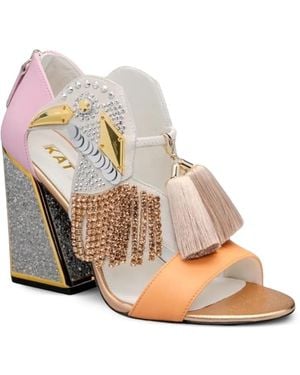 Kat Maconie Tassel-Embellishment Sandals - Natural