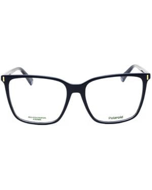 Polaroid Rectangle-Frame Glasses - Black