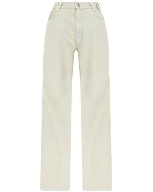 Vivienne Westwood Belt-Loop Butooned Jeans - White