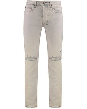 Ksubi Distressed-Effect Jeans - Grey