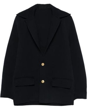 Sacai Hooded-Tone Button Blazer - Black