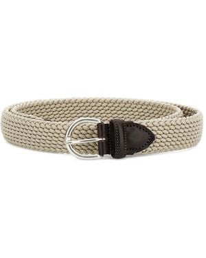 Alberto Luti Elastic Braided Belt - Grey