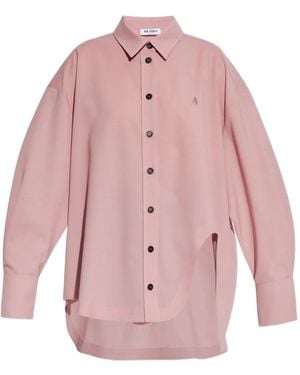 The Attico Chemise Diana À Logo - Rose