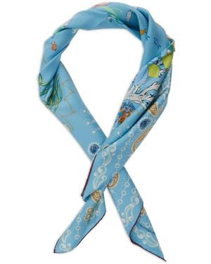 Mantero 1902 Sciarpa Con Stampa - Blu