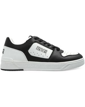 Versace Jeans Couture Sports Shoes With Printed Logo - Black