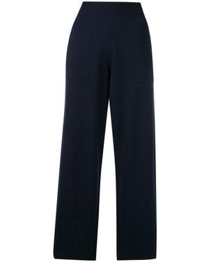 Barrie Pantalones Acampanados De Punto - Azul