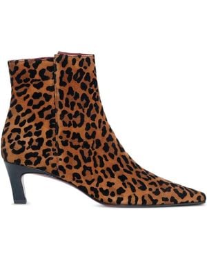 Roberto Festa Milia Leopard-Print Boots - Brown