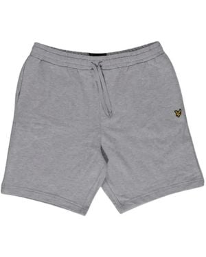 Lyle & Scott Drawstring-Fastening Cotton Shorts - Grey