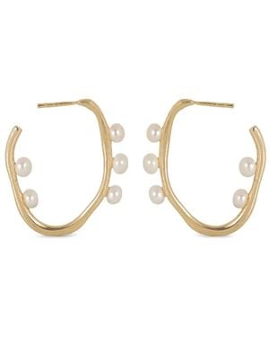 Atelier Mon Pearl Earrings - Metallic