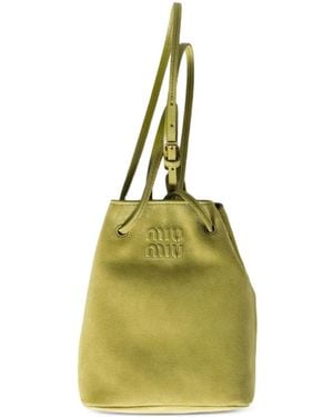 Miu Miu Shopper aus Wildleder - Mettallic