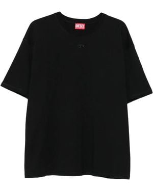 DIESEL Logo-Embroidered T-Shirt - Black