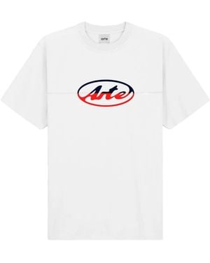 Arte' Oval-Logo T-Shirt - White