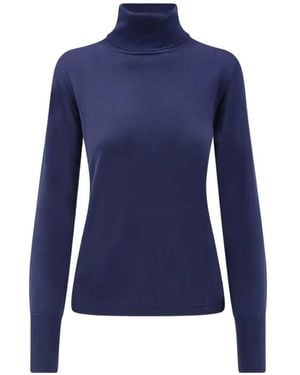 Aspesi Roll-Neck Long-Sleeve Sweater - Blue