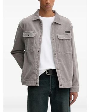AllSaints Castleford Corduroy Shirt - Grey