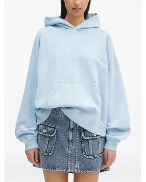 Carhartt Benton Embroidered-Logo Hoodie - Blue